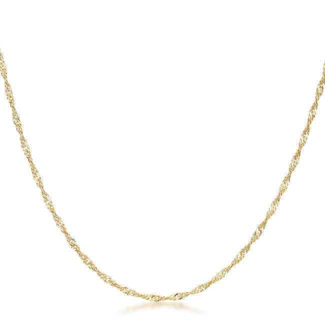 Livina Silver Twist Link Necklace | 16in