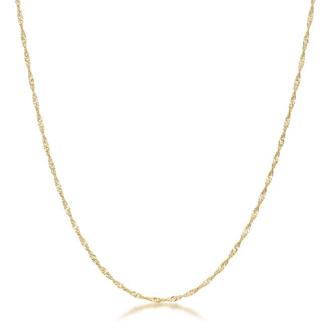 Livina Silver Twist Link Necklace | 16in