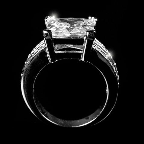Lola 11mm Princess CZ Engagement Ring | 7.5ct