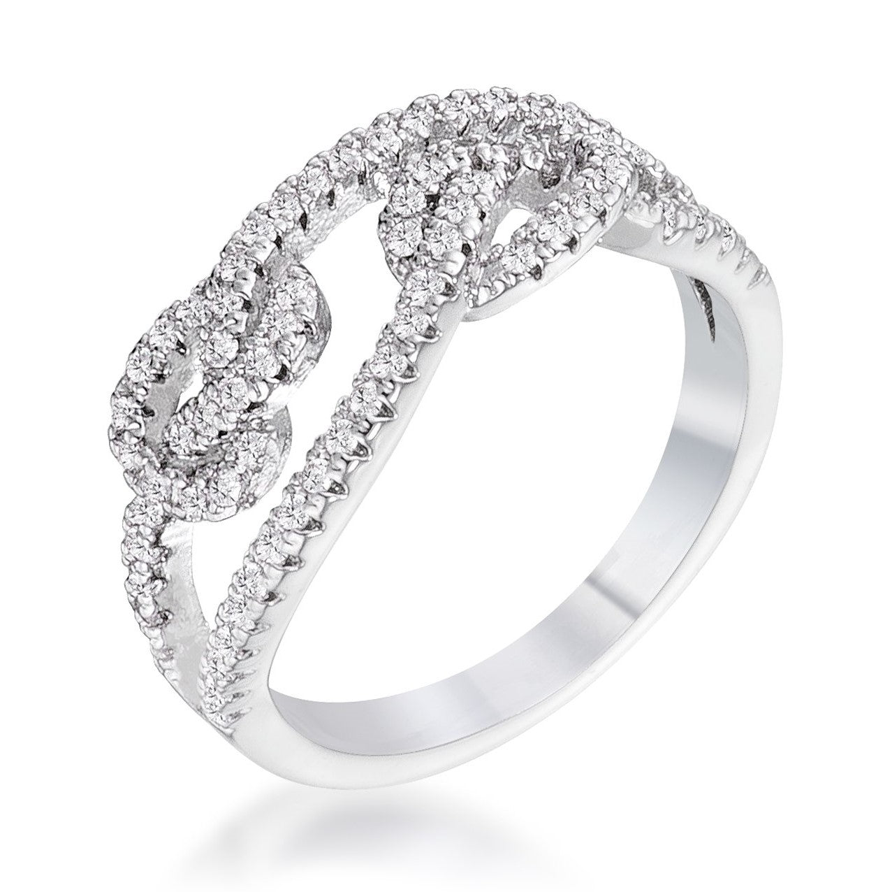 Louis CZ Double Knot Ring