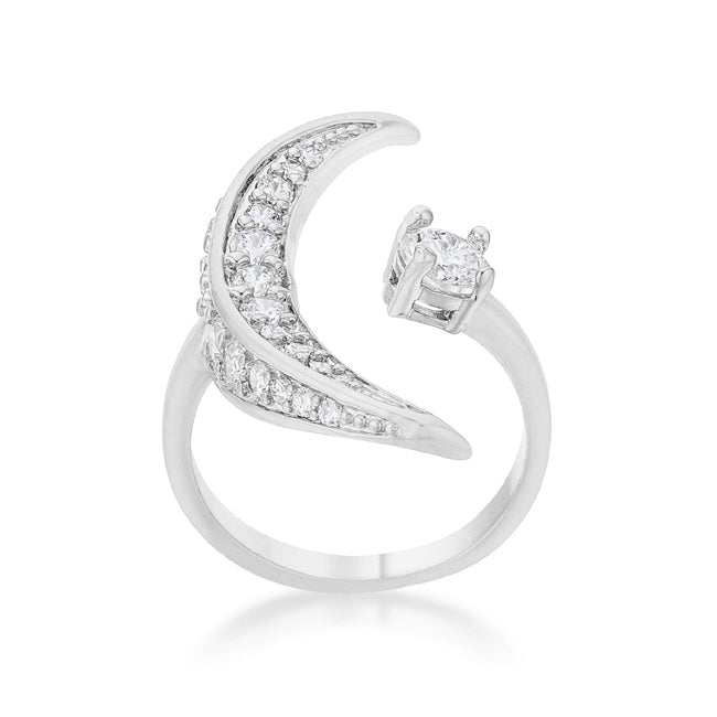 Luna Celestial Star Moon Wrap Ring | 1.2ct