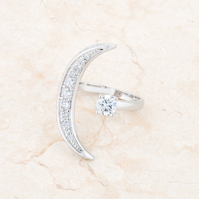 Luna Celestial Star Moon Wrap Ring | 1.2ct