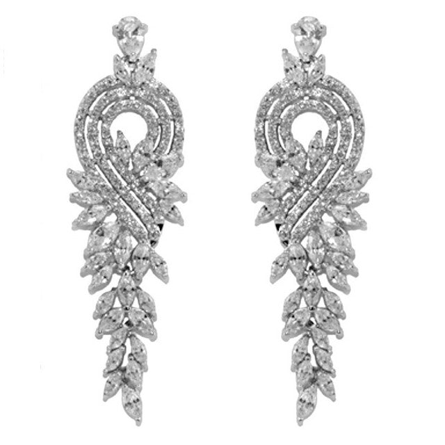 Delphina Marquise Chandelier Earrings | 2.4in