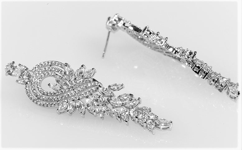 Delphina Marquise Chandelier Earrings | 2.4in