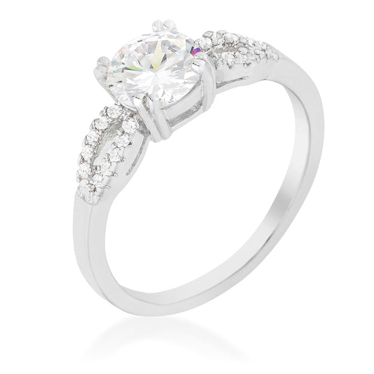 Mersia 6mm Round Engagement Ring | 0.9ct