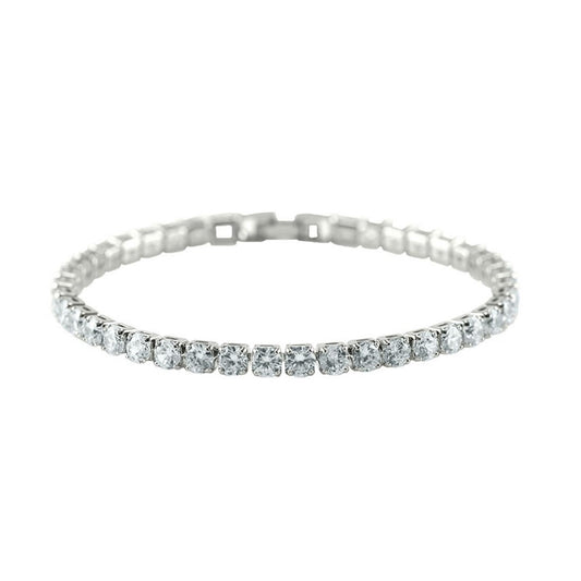 Micole 4mm Round CZ Tennis Bracelet – 7in - Beloved Sparkles