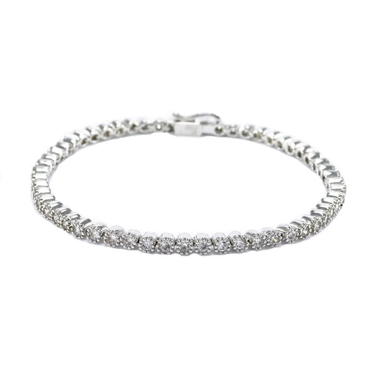 Morina 2mm Round CZ Tennis Bracelet | 7in | 5ct