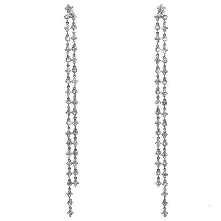 Mysta Linear Chandelier Earrings | 7.8in