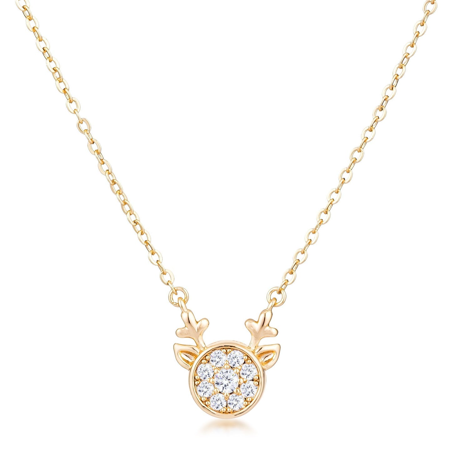 Nala Reindeer 4mm CZ Pendant | 2ct