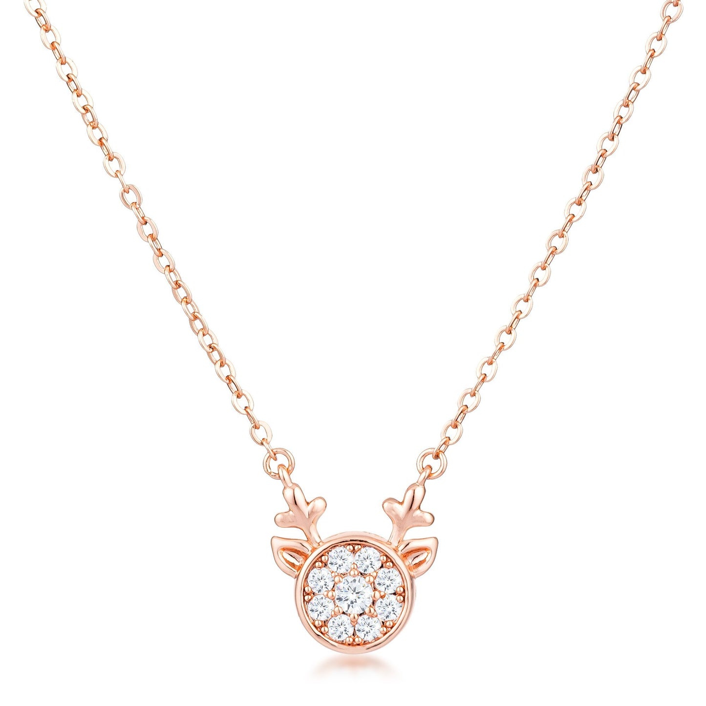 Nala Reindeer 4mm CZ Pendant | 2ct