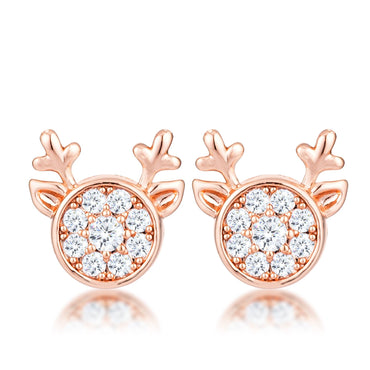 Nala Reindeer CZ Stud Earrings