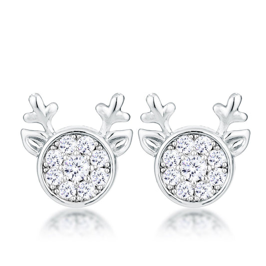 Nala Reindeer CZ Stud Earrings