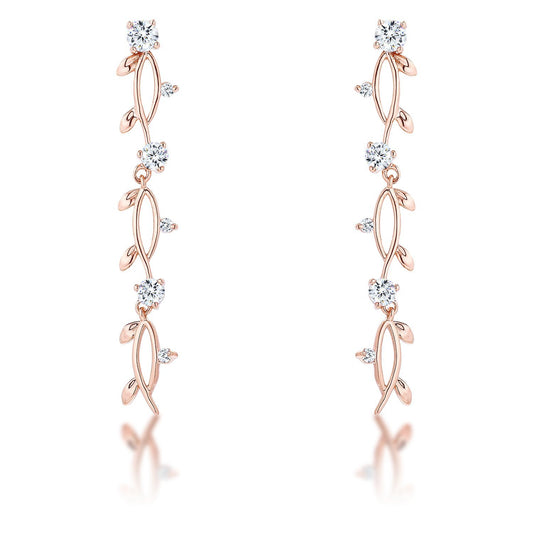 Nathana Romantic Vine Dangle Earrings | 1.1ct
