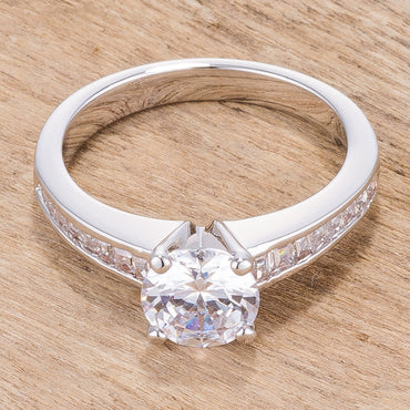 Neila Classic 7mm Round CZ Engagement RIng | 1.5ct