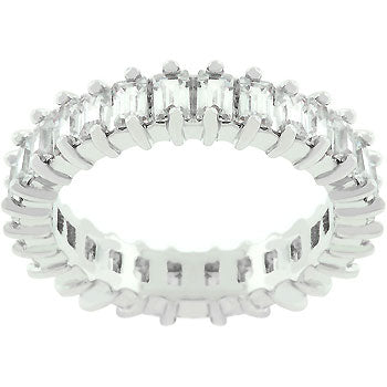 Nina 3x2.5mm Baguette Eternity Band Ring | 3ct