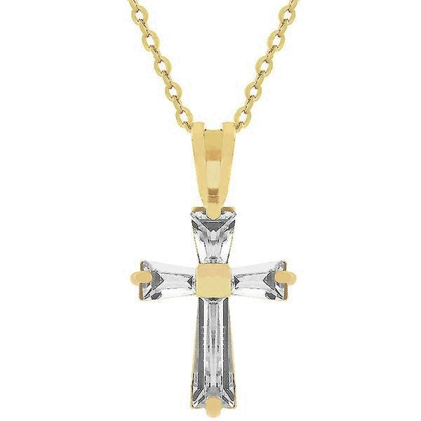 Perry CZ Cross Silver Pendant