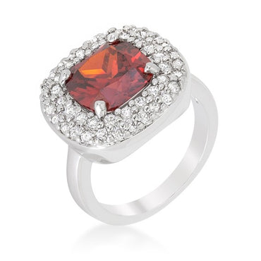 Regina 10mm Cushion CZ Halo Cocktail Ring