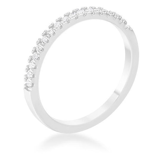 Rina Delicate 2mm CZ Band Ring