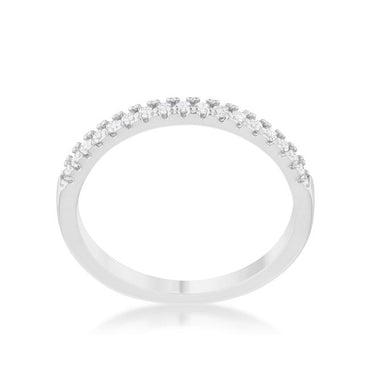 Rina Delicate 2mm CZ Band Ring