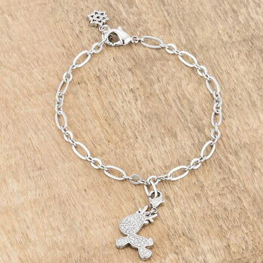 Rudy Reindeer Charm Bracelet - 7.5in