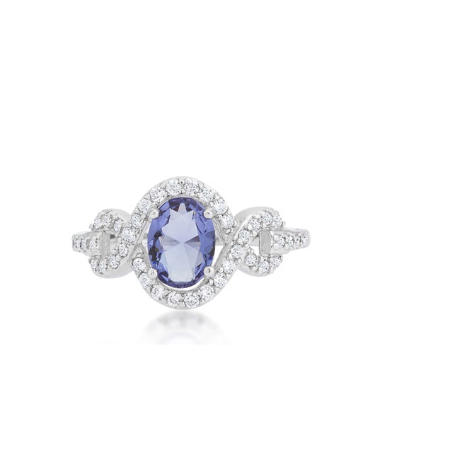 Savina 8x6mm Oval Tanzanite Cocktail Ring  | 1.5ct