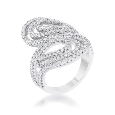 Serina Pave Circle Contemporary Fashion Cocktail Ring | 1.8 Carat | Cubic Zirconia - Beloved Sparkles
- 2