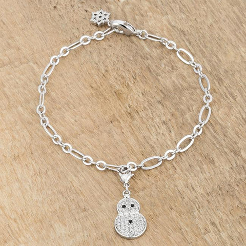 Snowman Holiday Charm Bracelet | 7.5in
