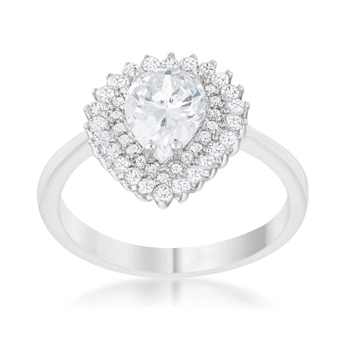 Susan 1.8ct Pear Halo Engagement Ring | 2.3ct
