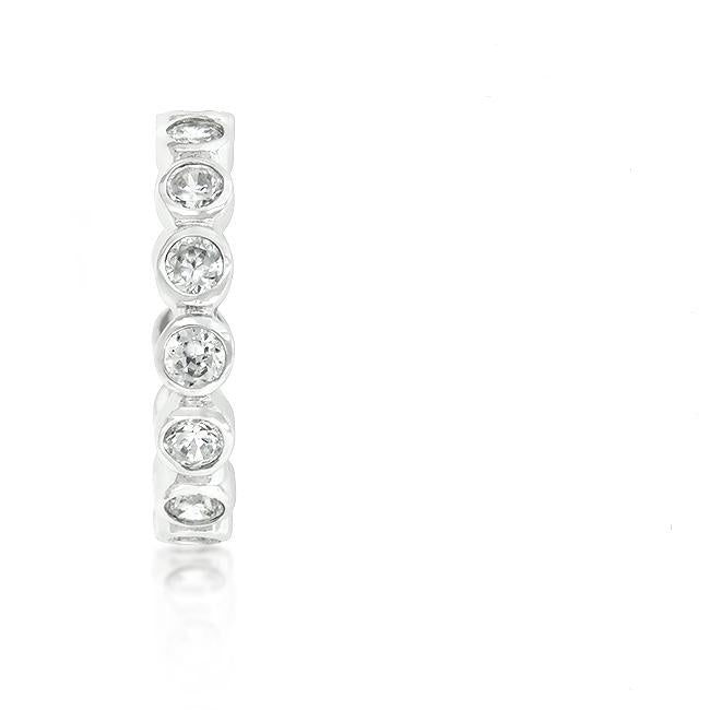Tama 2.5mm CZ Linked Bezel Eternity Ring | 2ct