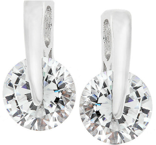 Tandy 8mm Clear Elegance Stud Earrings | 2ct