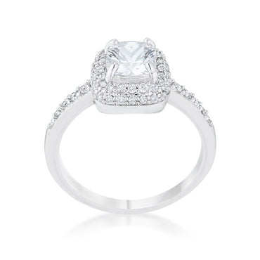 Serena Art Deco Vintage Inspired Cushion Cut Solitaire Engagement Ring | 2.5 Carat |Cubic Zirconia - Beloved Sparkles
- 1