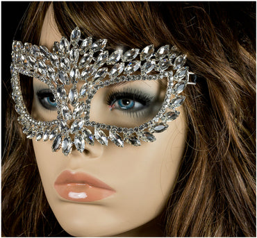 Drina Marquise Cluster Masquerade Mask