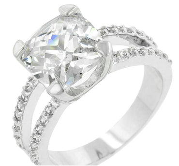 Zandra Cushion Cut Engagement Statement Ring | 6.5 Carat | Cubic Zirconia - Beloved Sparkles
- 2