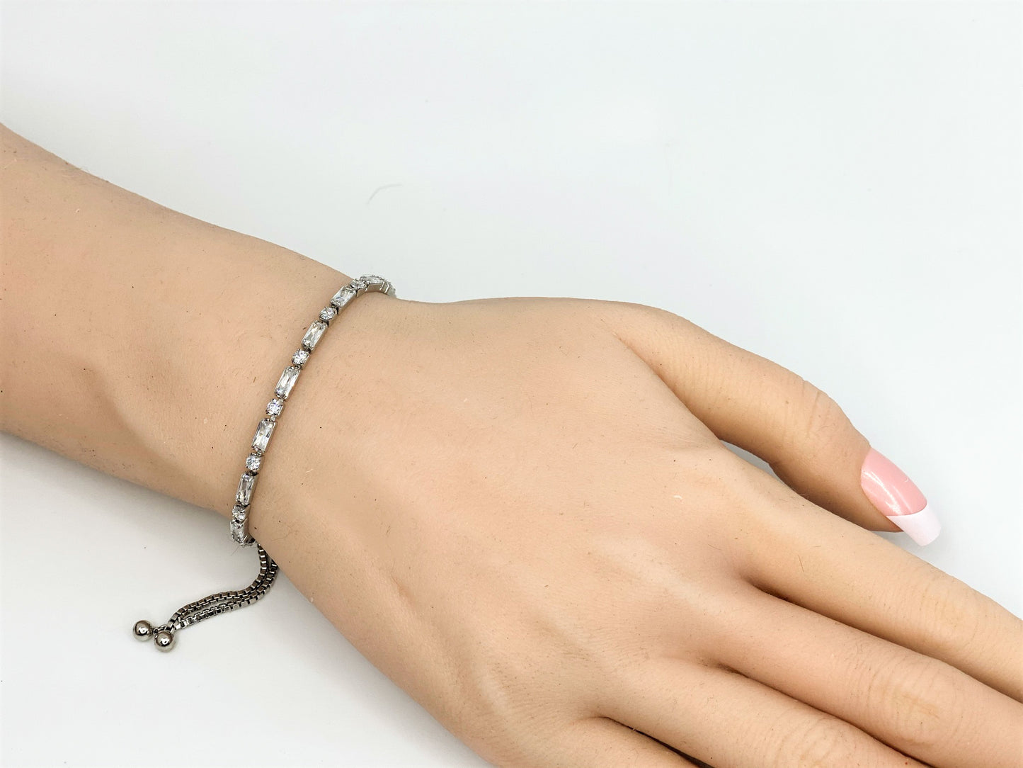Ivy Radiant & Round CZ Tennis Bolo Bracelet