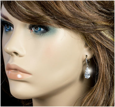 Amanda Oval Drop Dangle Earrings | 2.5ct - Beloved Sparkles