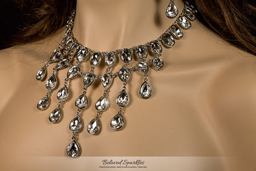 Krista Art Deco Draping Necklace | Crystal - Beloved Sparkles
- 2