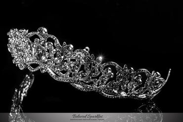 Dextra Victorian Statement SilverTiara | Swarovski Crystal - Beloved Sparkles
- 2
