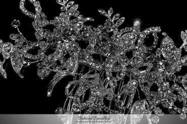 Karmala Garden Floral Spray Hair Comb | Swarovski Crystal - Beloved Sparkles
- 2