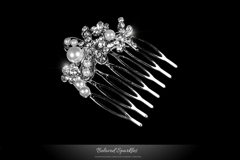 Harmon Petite Dragonfly Hair Comb | Pearl | Rhinestone - Beloved Sparkles
- 2