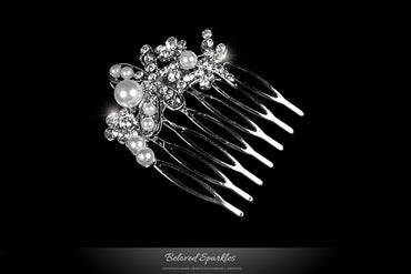 Harmon Petite Dragonfly Hair Comb | Pearl | Rhinestone - Beloved Sparkles
- 2
