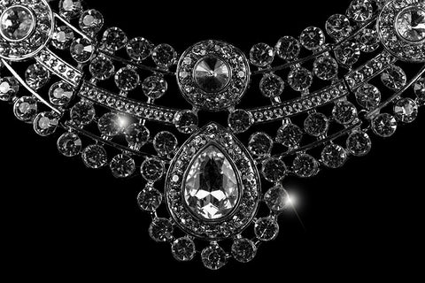 Karri Vintage Cluster Necklace Set | Crystal - Beloved Sparkles
 - 2