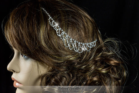Essie Vintage Hair Chain and Forehead Chain | Rhinestone - Beloved Sparkles