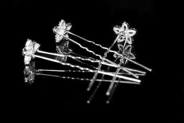 Nicola Pearl Flower Hair Stick Pin | Pearl | Rhinestone - Beloved Sparkles
- 2