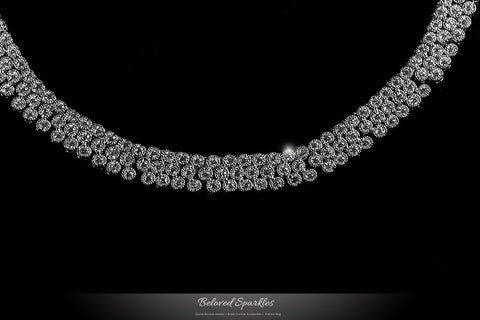 Emily Cluster Tennis Necklace Set | 47 Carat | Cubic Zirconia - Beloved Sparkles