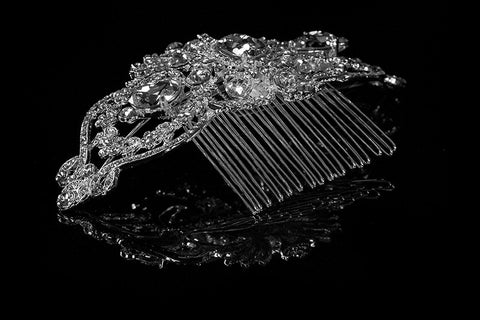 Lanetta Vintage Art Deco Hair Comb | Swarovski Crystal - Beloved Sparkles
 - 2