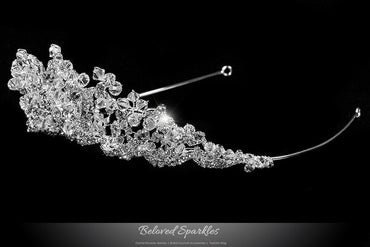 Madison Garden Cluster Silver Tiara | Swarovski Crystal - Beloved Sparkles
- 2