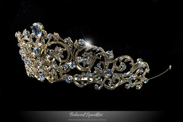 Matilda Victorian Romantic Gold Tiara | Swarovski Crystal - Beloved Sparkles
- 2