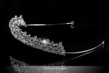 Kandace Classic Art Deco Silver Tiara | Swarovski Crystal - Beloved Sparkles
- 2