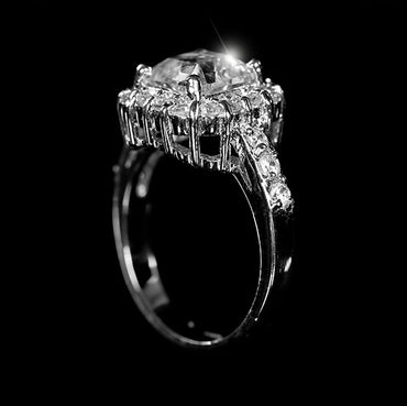 Dextra 7mm Asscher Halo Engagement Ring | 2ct | 3.2ct