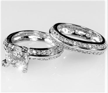 Isabel 2.5ct Round Vintage Engagement Ring Set | 7.5ct